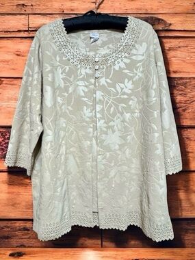 ADRIAN DELAFIELD LAYERED BLOUSE SIZE XX
